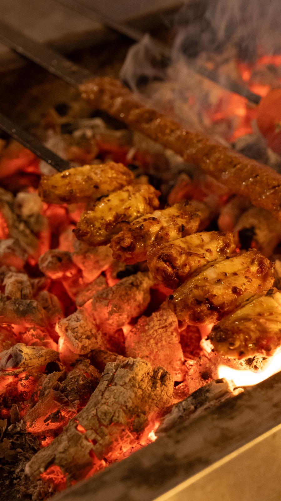 Közde pişen karışık ürünler